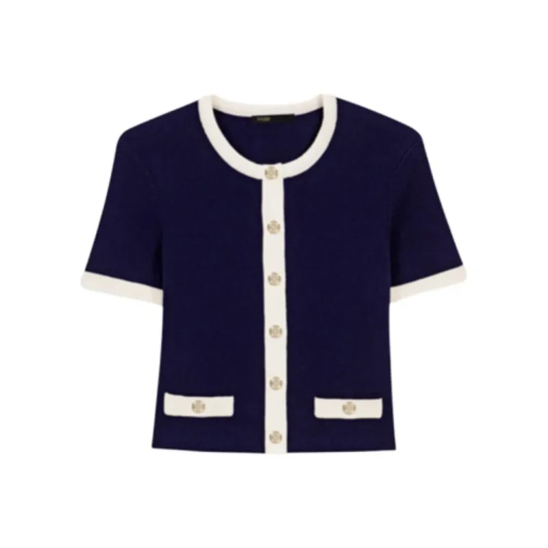 Maje Ribbed Cardigan-0