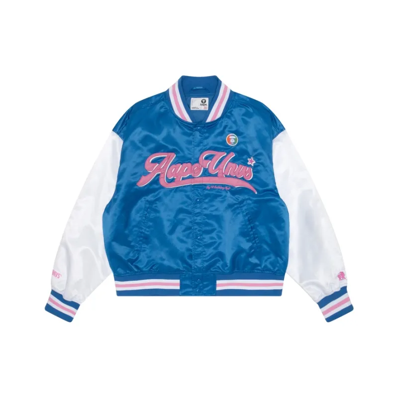 Aape Logo appliqué Colour block Bomber Jacket-2