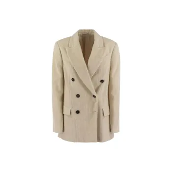 Brunello Cucinelli Double Breasted Corduroy Blazer