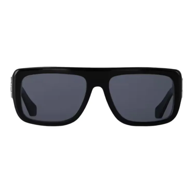 LOUIS VUITTON Acetate Metal Parts Square Sunglasses Men's Black-0