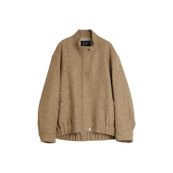 ELLE Cropped Jackets & Coats Women's Coffee