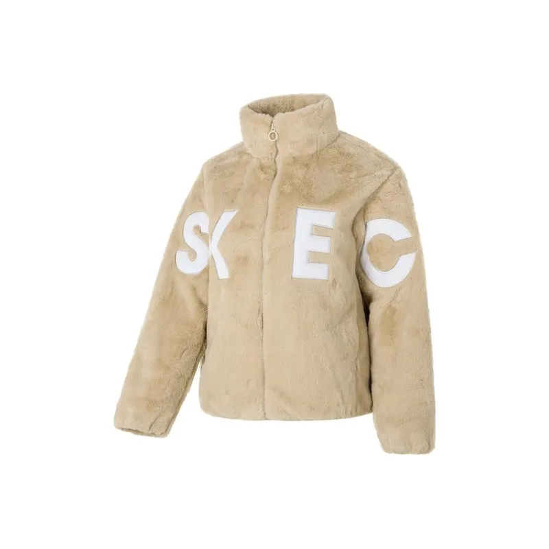 Skechers Velvet Jackets Women's Coffee-0