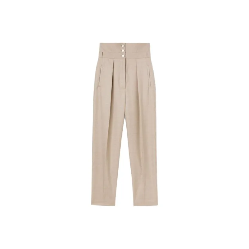 Loro Piana Torrey Trousers Casual Pants Women's Beige-0