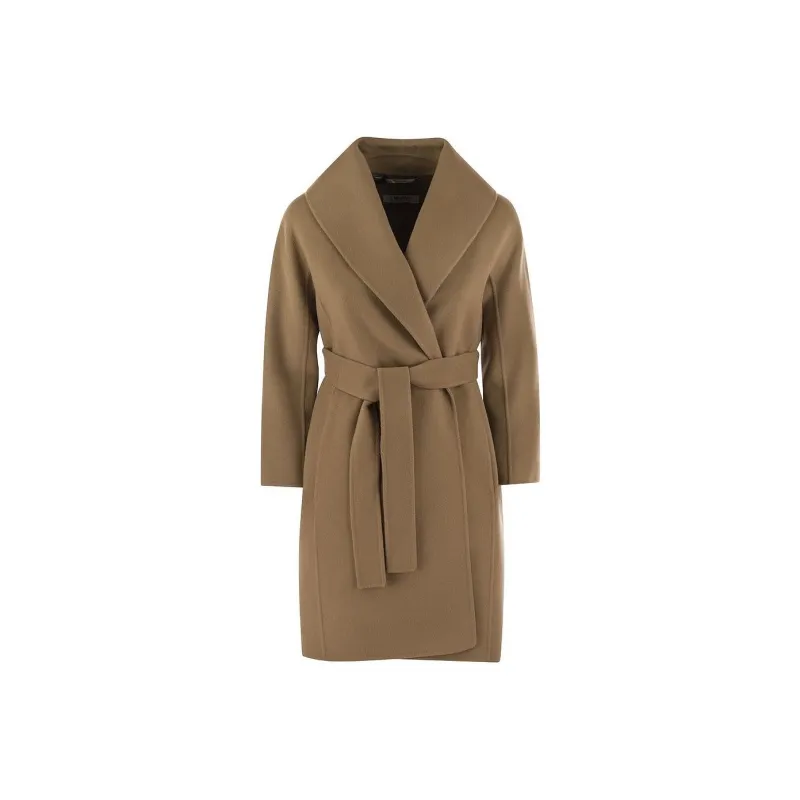'S MAX MARA Belted Long Sleeved Coat-0