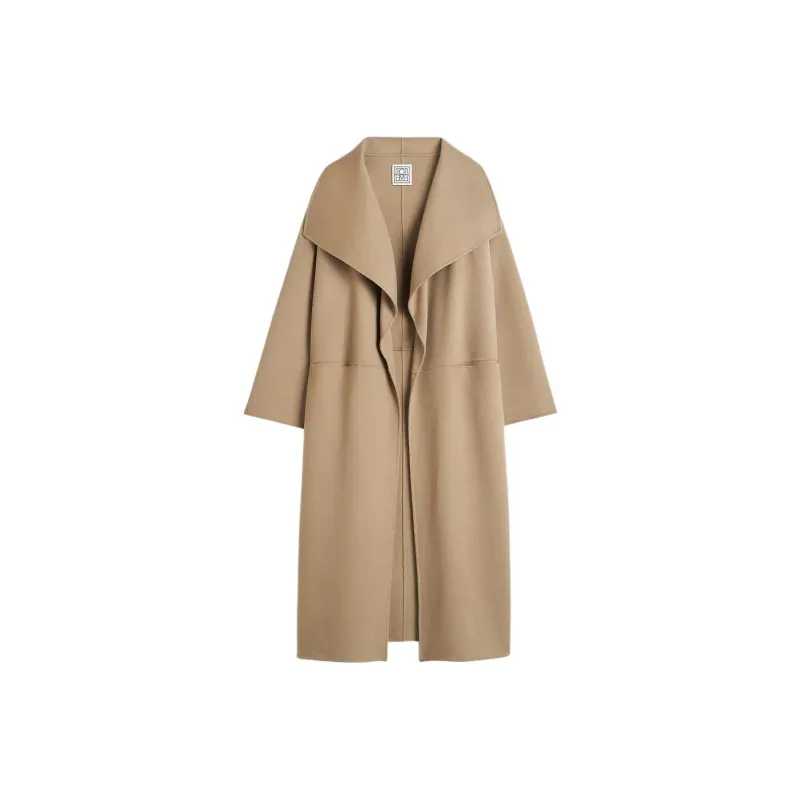 TOTEME Shawl Lapels Open Front Coat-0