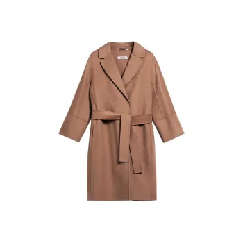 'S MAX MARA Arona Collection Short Wool Coat Coats Women's Camel
