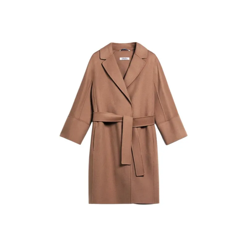 'S MAX MARA Arona Collection Short Wool Coat Coats Women's Camel-0