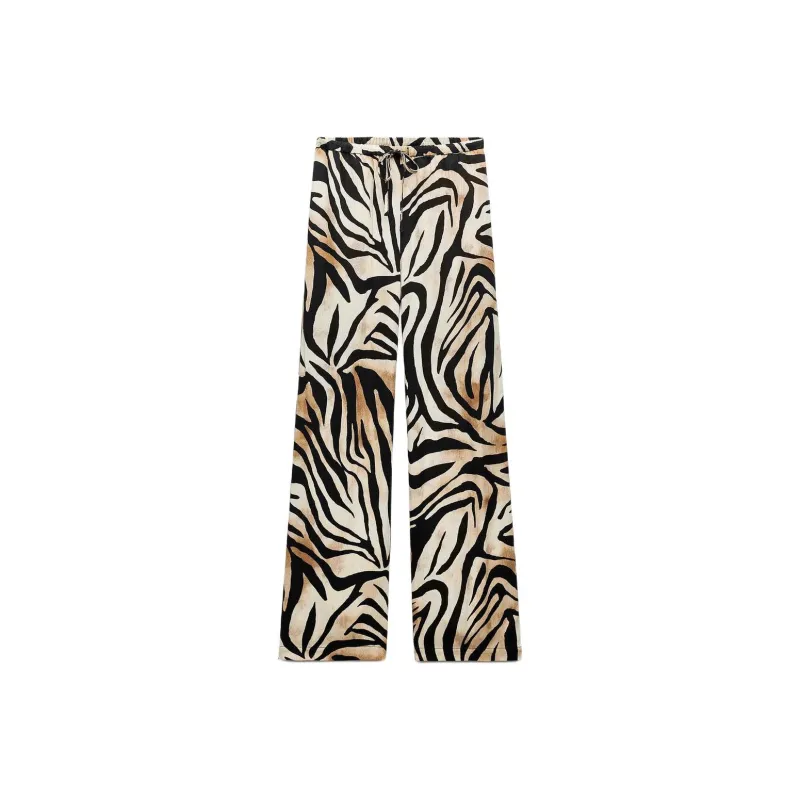 ZARA Casual Pants Women's Nude/Black-0