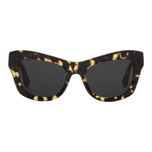 Burberry Metal Acetate Cat Eye Sunglasses Unisex Tortoiseshell