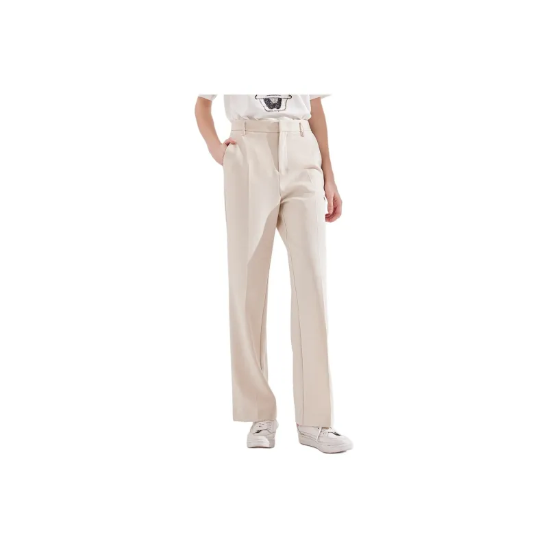 NAWAIN Casual Pants Women's Creamy White-0