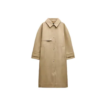 ZARA ZW Series Trench Coats Women's Tan
