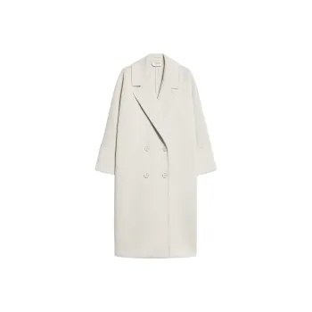 'S MAX MARA Double-Breasted Long-Sleeved Coat