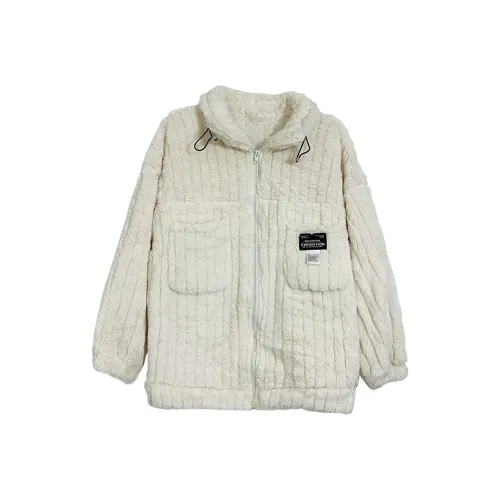 Icicofficial Velvet-feel Coat Women's White