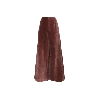UMA WANG Velvet Wide Leg Pants