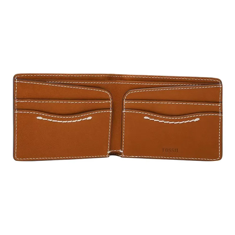 FOSSIL Leather Wallet Men's Brown-3