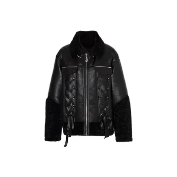 JYOSEI Leather Jacket Women's Black