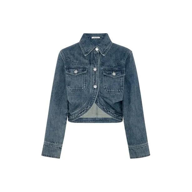 MEIYANG Denim Jackets Women's-1