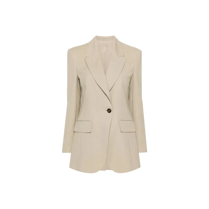 Brunello Cucinelli Peak lapels Knitted Blazer-0