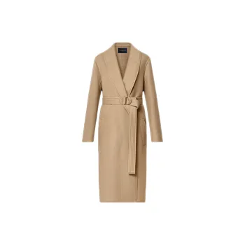 LOUIS VUITTON New Quarterly Products Of LV Velvet feel Coat Women's Camel