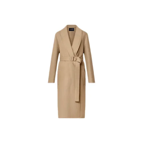 LOUIS VUITTON New Quarterly Products Of LV Velvet feel Coat Women's Camel