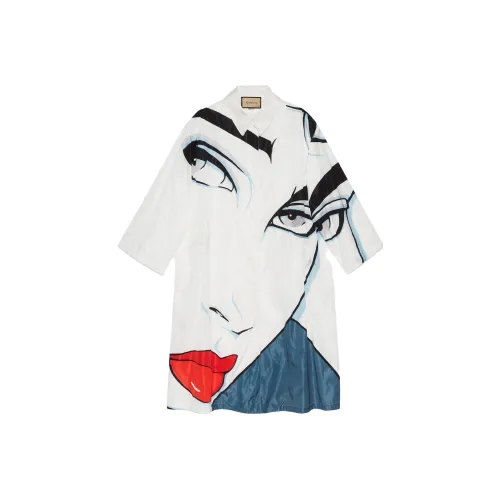 GUCCI Trench Coats Women's White