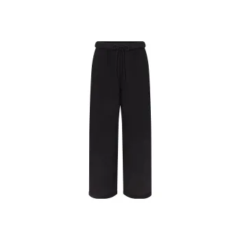 Skims COTTON FLEECE CLASSIC STRAIGHT LEG PANT Casual Pants Women's ONYX/Onyx