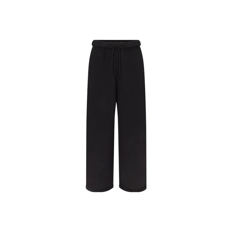 Skims COTTON FLEECE CLASSIC STRAIGHT LEG PANT Casual Pants Women's ONYX/Onyx-0