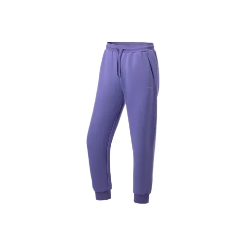 LINING Fitness Series Knitted Sweatpants Women's Afterglow Purple