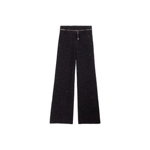 Maje Sequinned Tweed Trousers