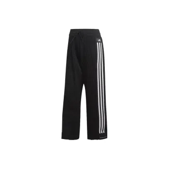 Adidas Knit Pleated Pants Casual Pants Women's Black