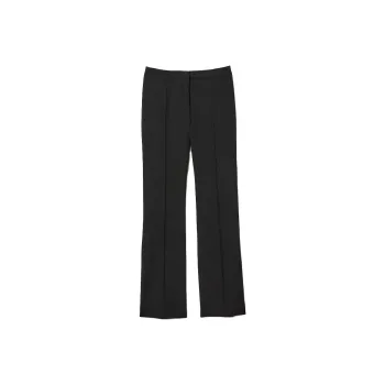 LACOSTE High-Waist Flare Dress Pants Casual Pants Women's Black