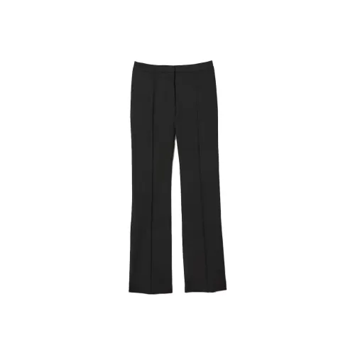 LACOSTE High-Waist Flare Dress Pants Casual Pants Women's Black