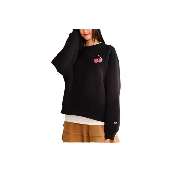 Anta x Kirsh Sports Life Collection Good Things Happen Sweatshirt Women's Basic Black