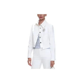 CHANEL Denim Jackets Women's White