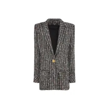 BALMAIN Single Breasted Tweed Jacket