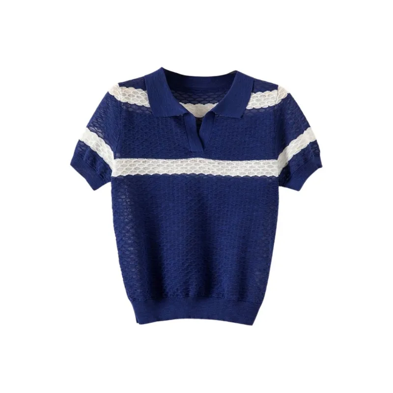 Late White Knitwear Women's Blue-0