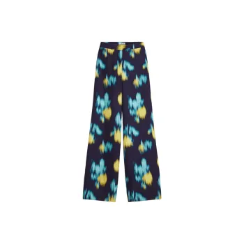 Lanvin Motif Printed Straight Leg Pants