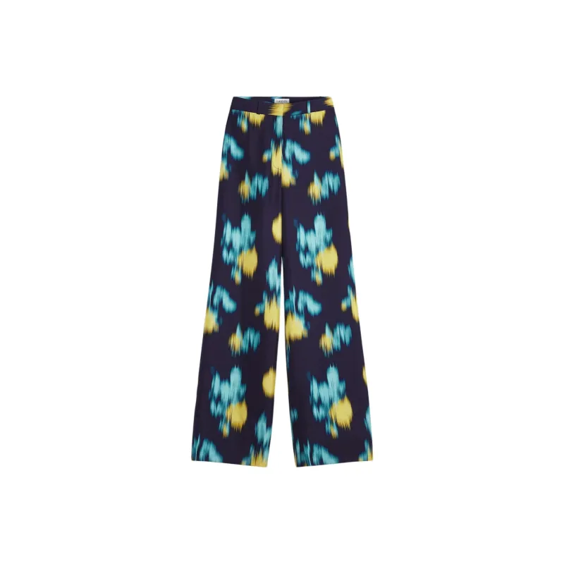 Lanvin Motif Printed Straight Leg Pants-0