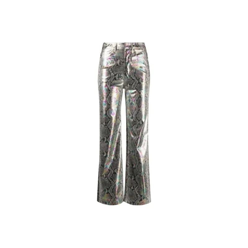 Rotate Casual Pants Women's Silver-0