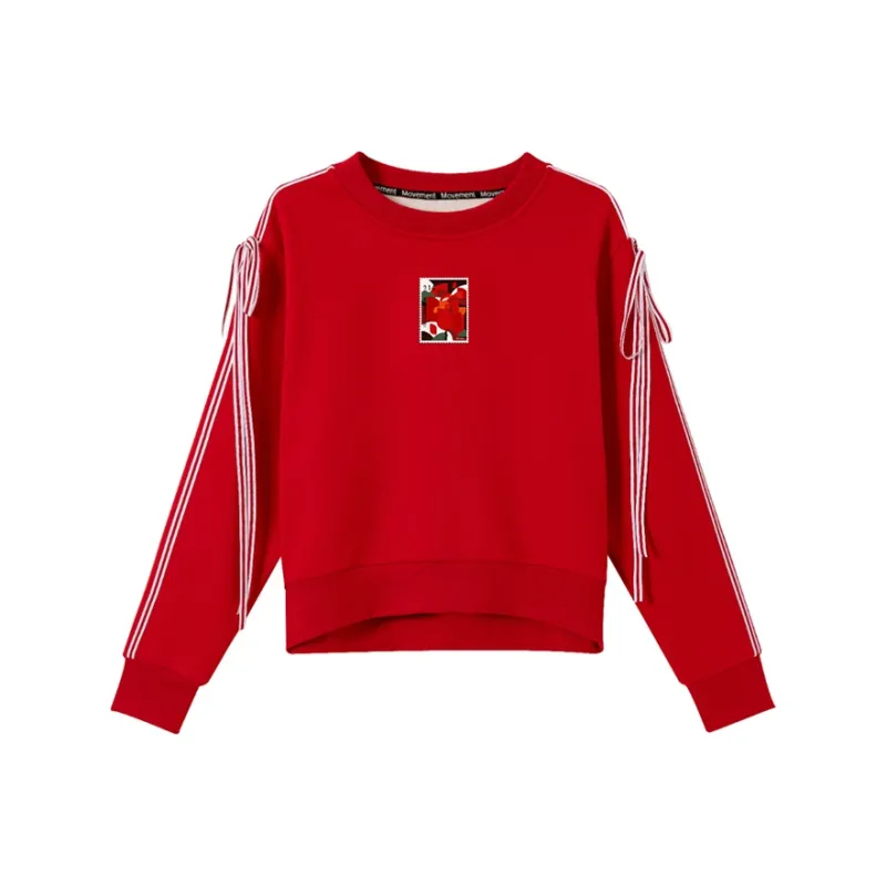 Oudifu Sweatshirts Women's Red-0