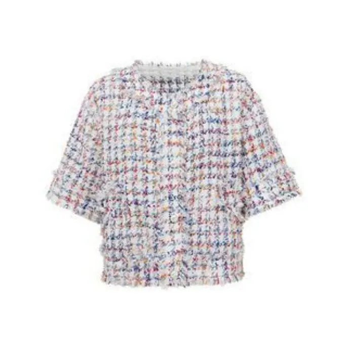 D'zzit Cropped Coats Women's Multicolor-0
