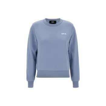 A.P.C Logo Flocked Boxy Fit Sweatshirt