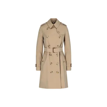Burberry Button Detailed Kensington Trench Coat