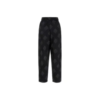 GIORGIO ARMANI Geometric Printed Crepe Trousers