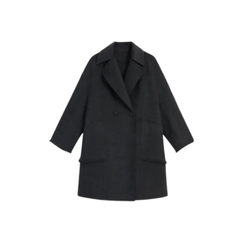 Yiner Coats Women's Dark Gray-0