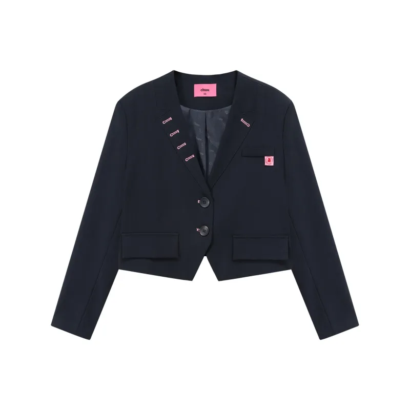 CHUU Business Suits Women's Navy Blue-0