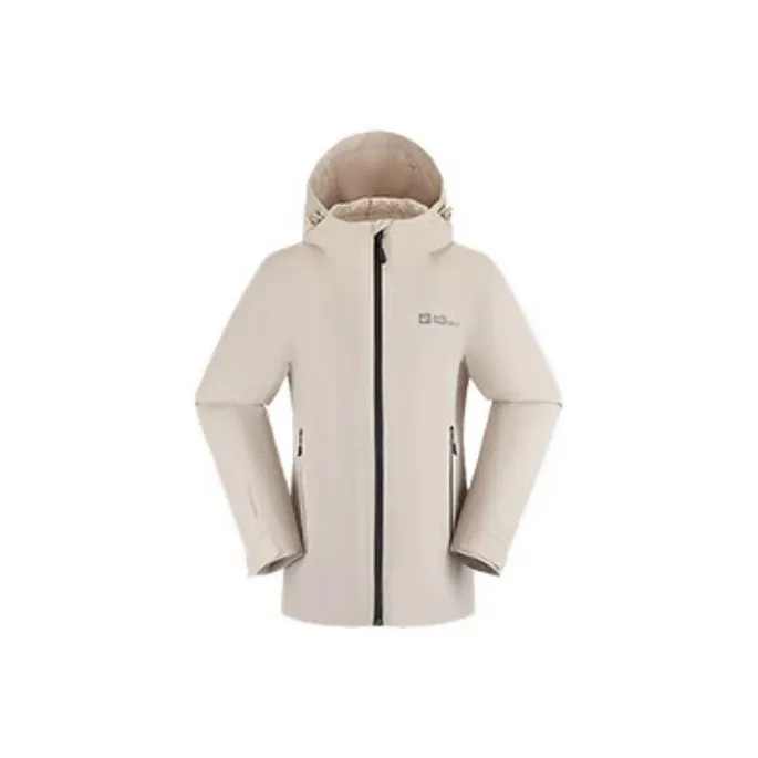 Jack Wolfskin Outdoor Hiking Windproof Breathable Water Repellent Wear Resistant Warm Windbreaker Jacket Women's-2