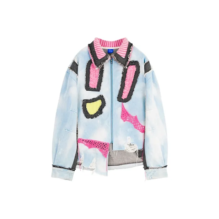 CHAU·RISING Denim Jacket Women's Light Blue-0