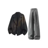 Black Top+Gray Pants