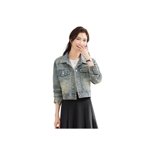 TERRE BLEUE Denim Jacket Women's Blue